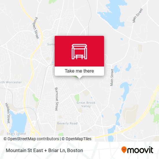Mountain St East + Briar Ln map