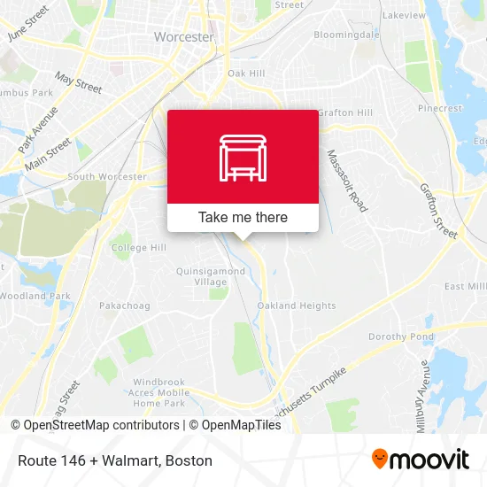 Route 146 + Walmart map