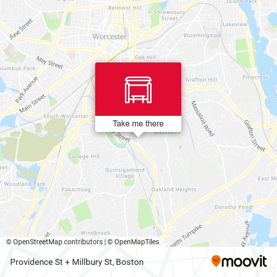 Mapa de Providence St + Millbury St