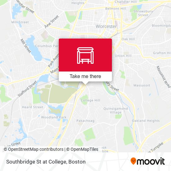 Southbridge St at College map