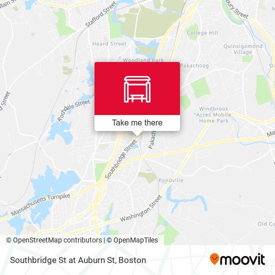Southbridge St at Auburn St map