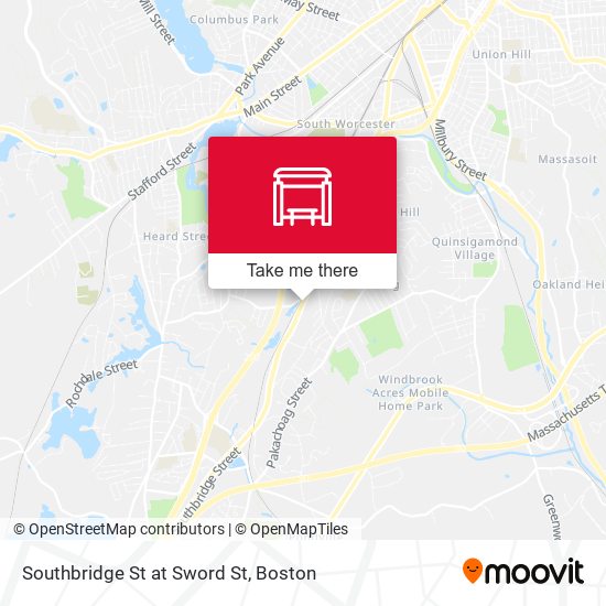 Southbridge St at Sword St map
