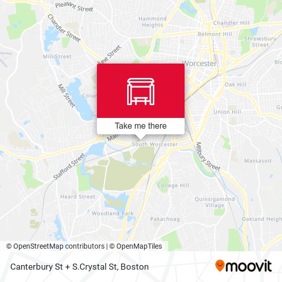 Mapa de Canterbury St + S.Crystal St