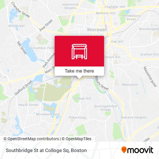 Southbridge St at Colloge Sq map