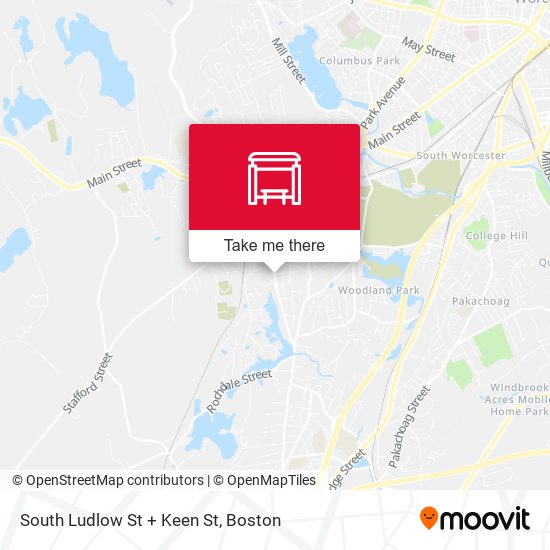 Mapa de South Ludlow St + Keen St