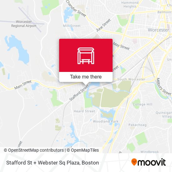 Mapa de Stafford St + Webster Sq Plaza