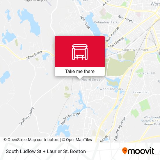 South Ludlow St + Laurier St map