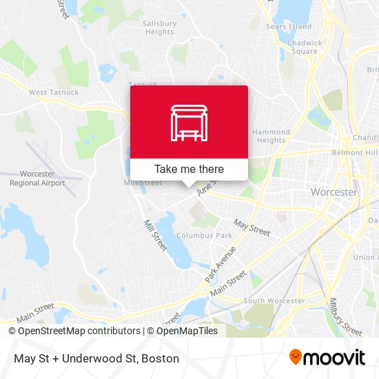 May St + Underwood St map