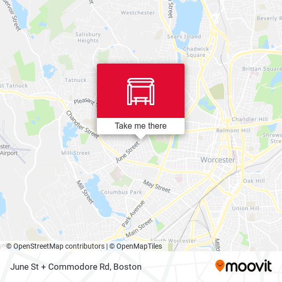 Mapa de June St + Commodore Rd