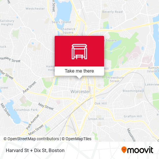 Mapa de Harvard St + Dix St