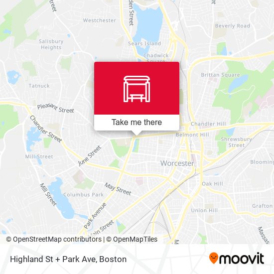 Mapa de Highland St + Park Ave