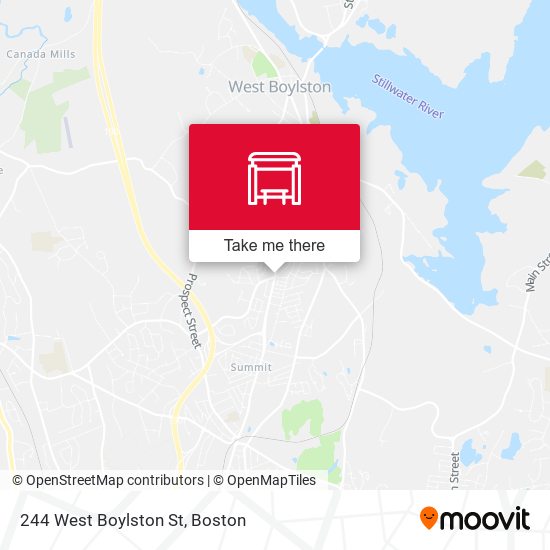 Mapa de 244 West Boylston St