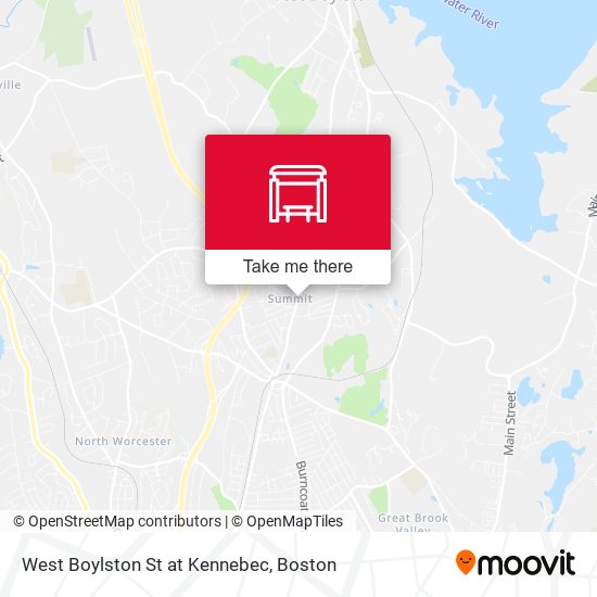 West Boylston St at Kennebec map