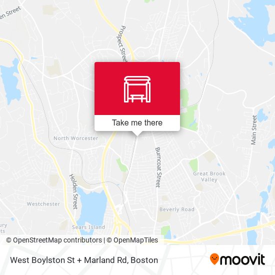 Mapa de West Boylston St + Marland Rd