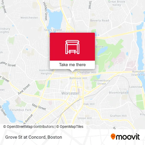 Grove St at Concord map