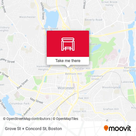 Mapa de Grove St + Concord St