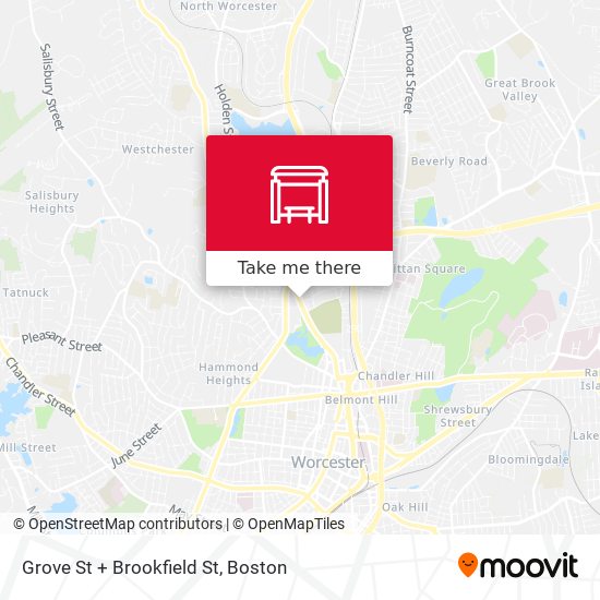 Mapa de Grove St + Brookfield St