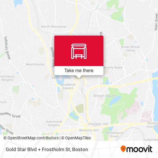 Gold Star Blvd + Frostholm St map