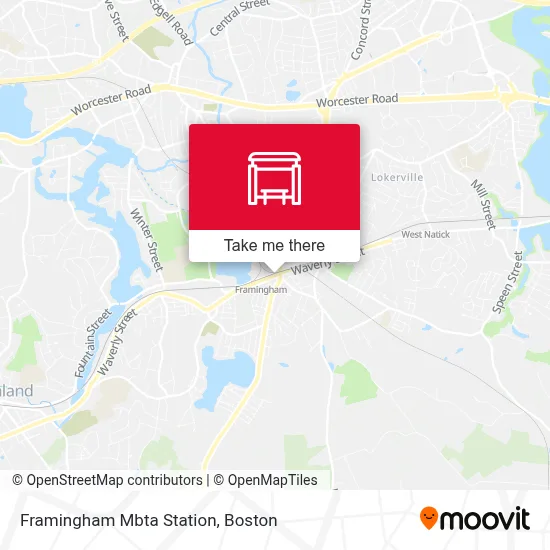 Framingham Mbta Station map