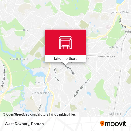 West Roxbury map