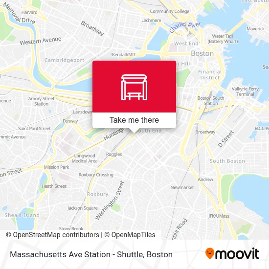 Massachusetts Ave Station - Shuttle map