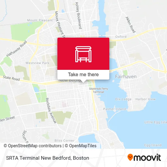 SRTA Terminal New Bedford map