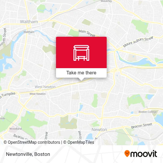 Newtonville map