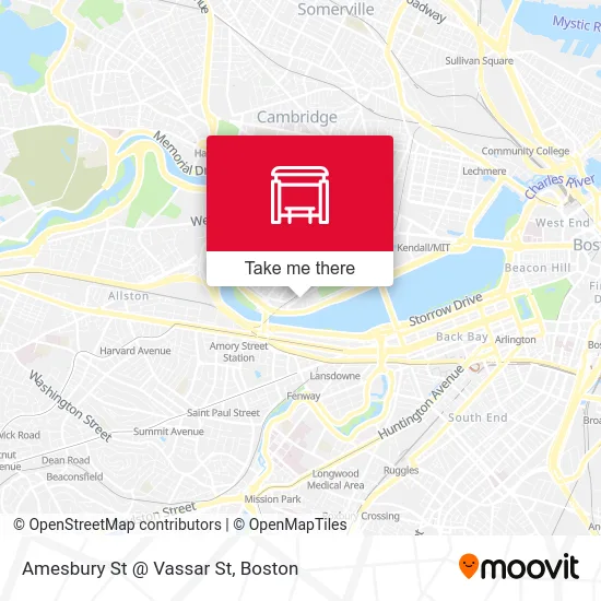 Amesbury St @ Vassar St map