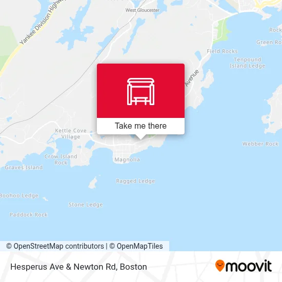 Hesperus Ave & Newton Rd map