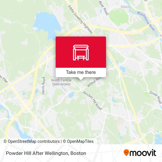 Powder Hill After Wellington map