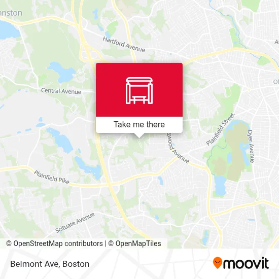 Belmont Ave map