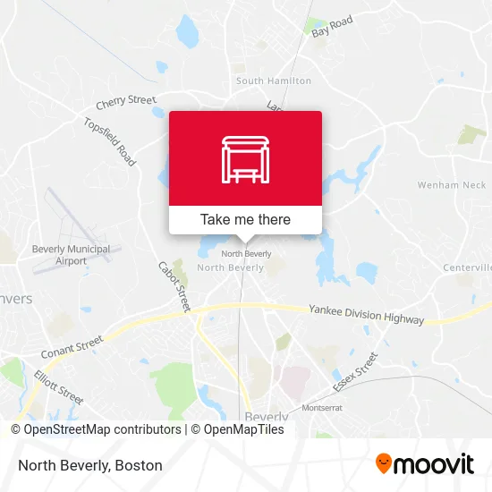 North Beverly map