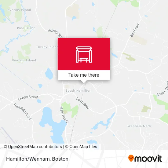 Hamilton/Wenham map