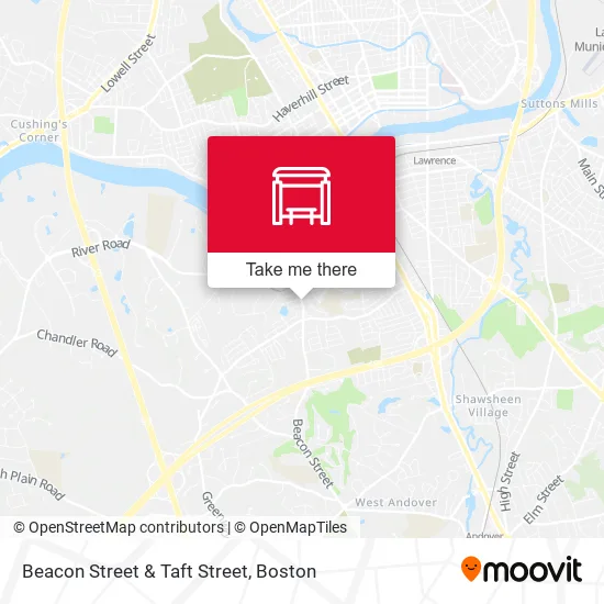 Beacon Street & Taft Street map