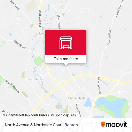 North Avenue & Northside Court map