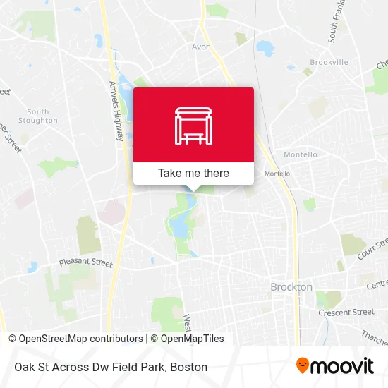 Oak St Across Dw Field Park map