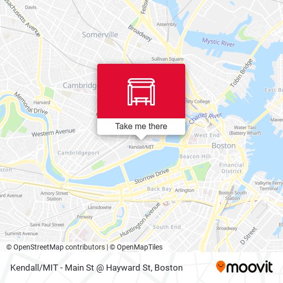 Kendall / MIT - Main St @ Hayward St map
