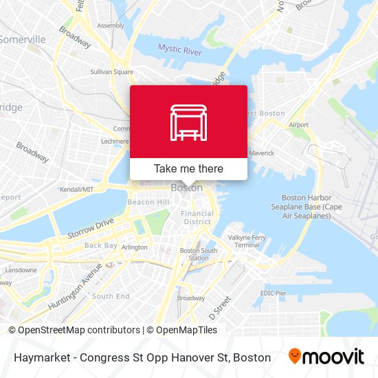 Mapa de Haymarket - Congress St Opp Hanover St
