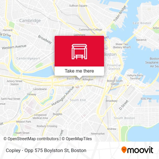 Copley - Opp 575 Boylston St map