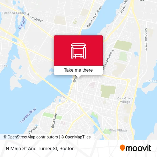 N Main St And Turner St map