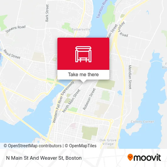 N Main St And Weaver St map