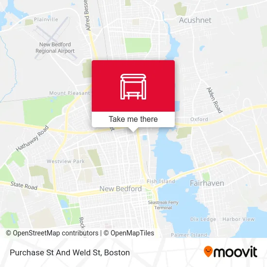 Purchase St And Weld St map