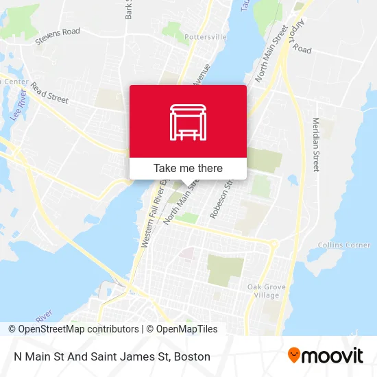N Main St And Saint James St map