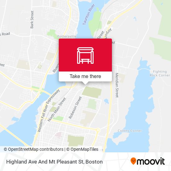 Highland Ave And Mt Pleasant St map