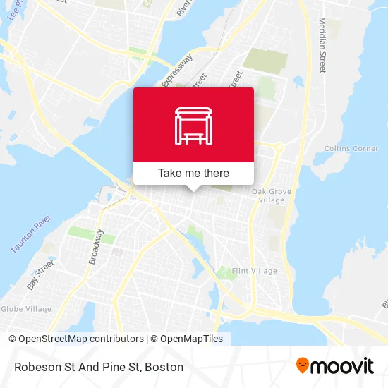 Robeson St And Pine St map