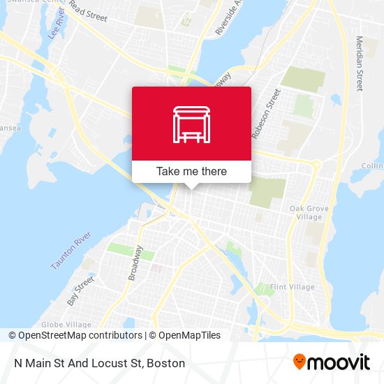 N Main St And Locust St map
