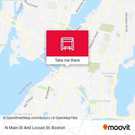 N Main St And Locust St map