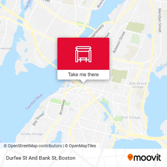Durfee St And Bank St map