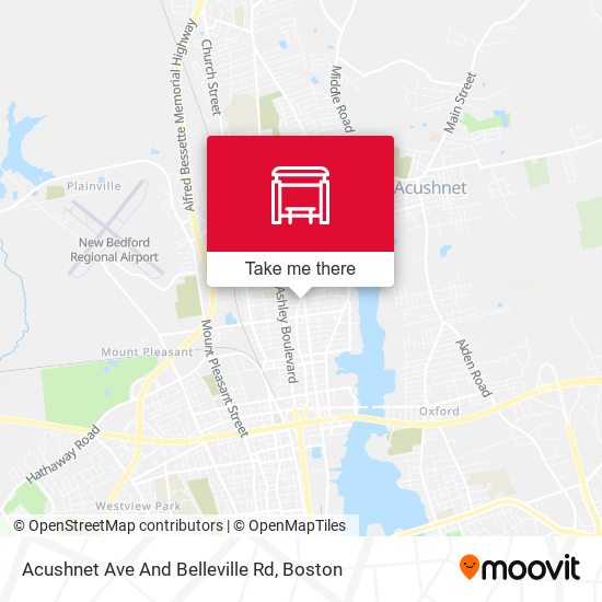Acushnet Ave And Belleville Rd map