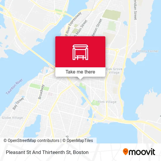 Pleasant St And Thirteenth St map